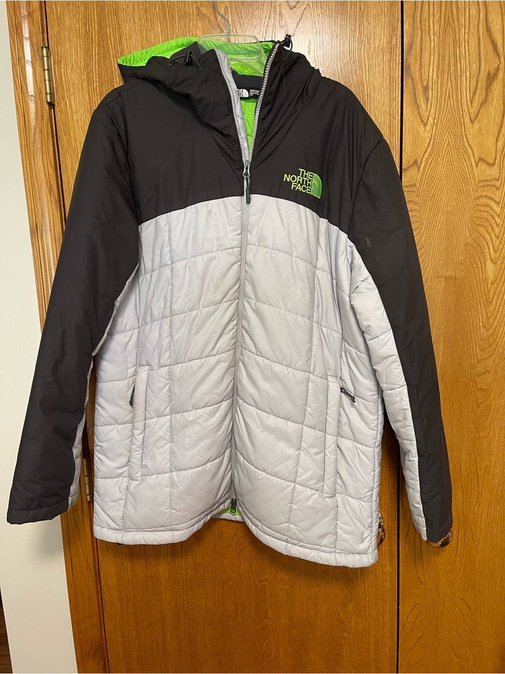 The North Face Black, Gray & Green Kids Jacket